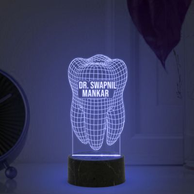 3D Design Of Teeth Night Lamp